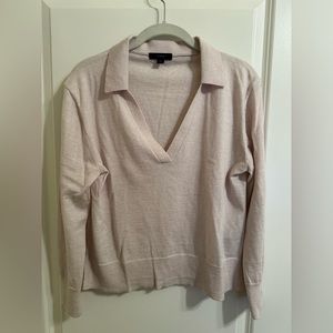 J Crew Collared V Neck Sweater- Medium